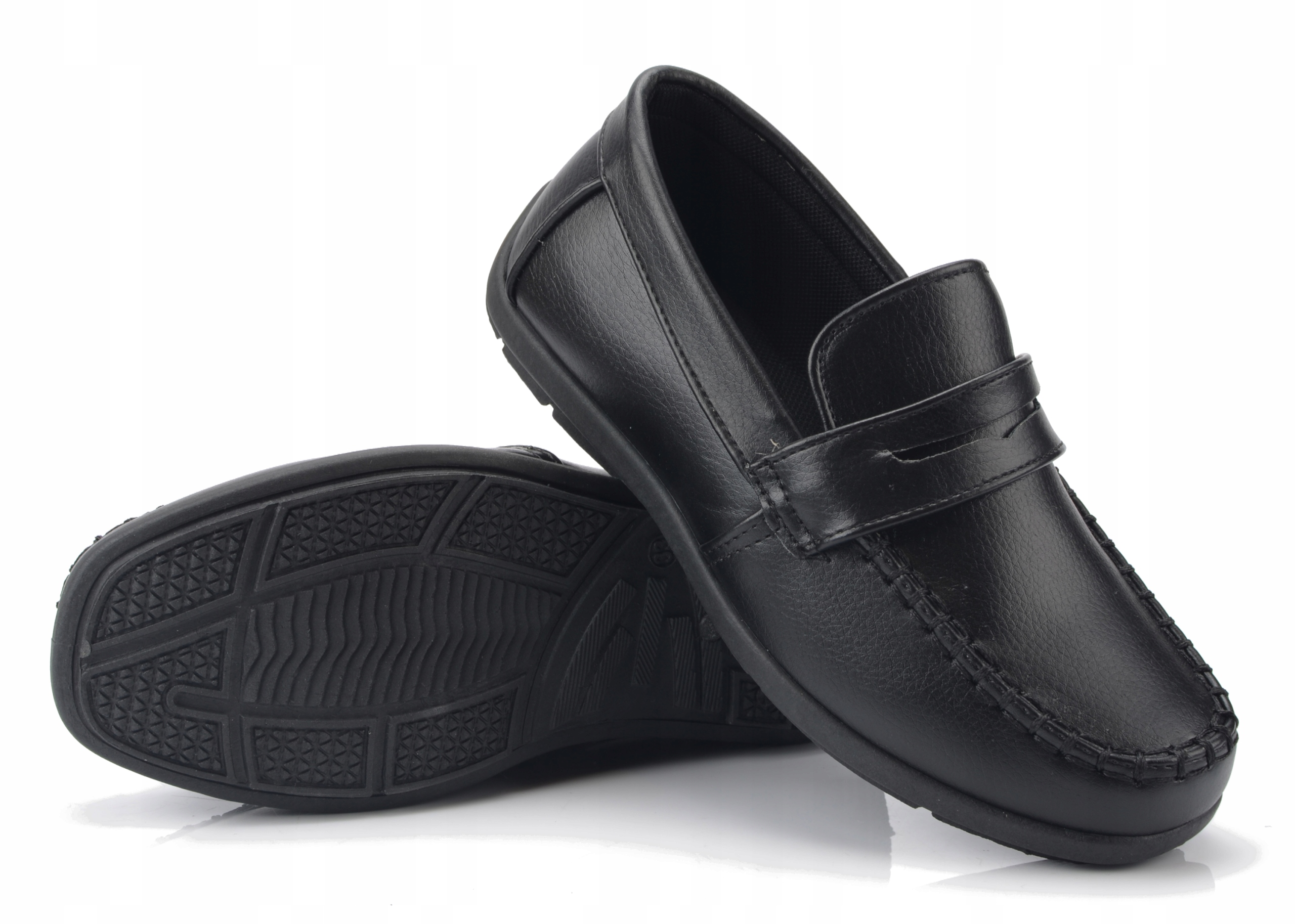 BUTY MOKASYNY KOMUNIJNE CZARNE CHŁOPIĘCE 34 EAN (GTIN) 5905529111624