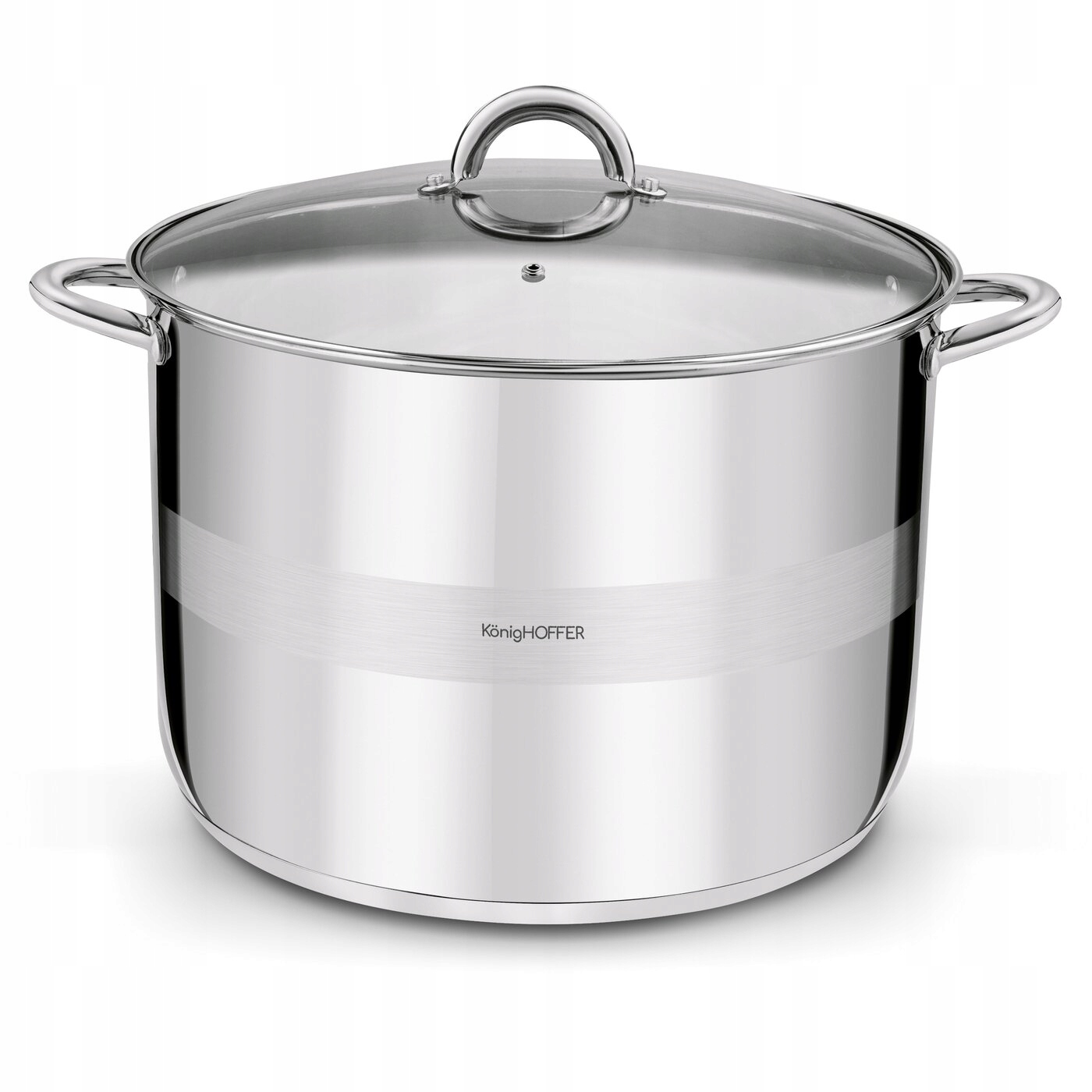 Garnek Gastronomiczny Indukcja Duży Stalowy Pokrywka Konighoffer Faro 21 l