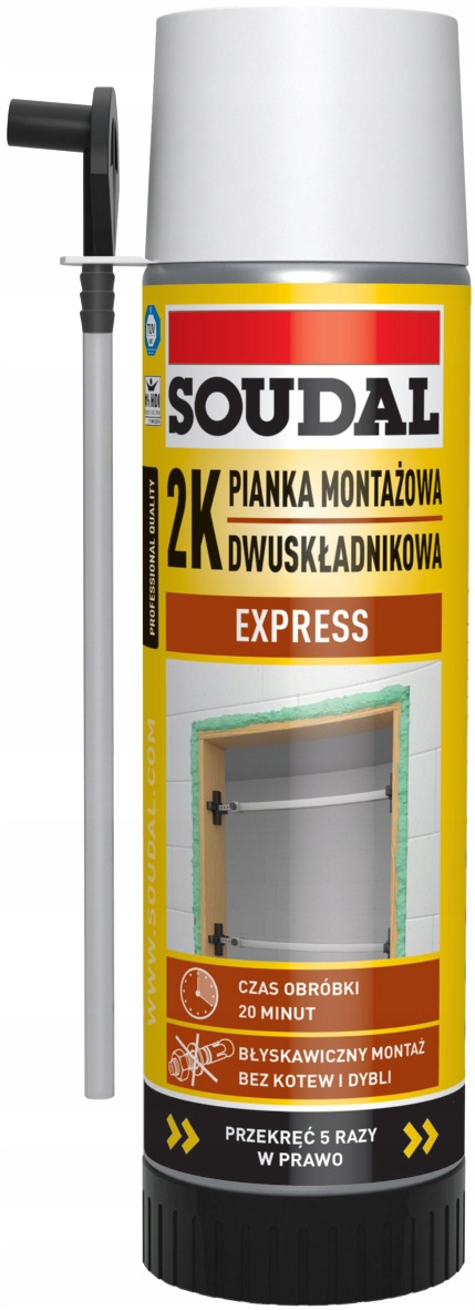 

Soudal Piana Dwuskładnikowa 2K Express 400ml