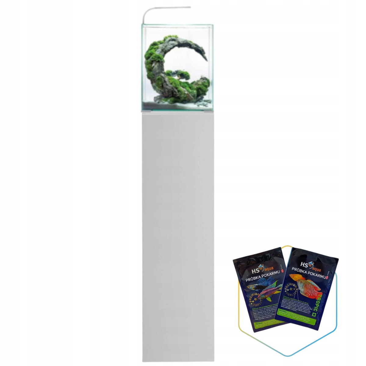 Aquael Shrimp Set Day&Night 30 biały Led zestaw akwarium szafka