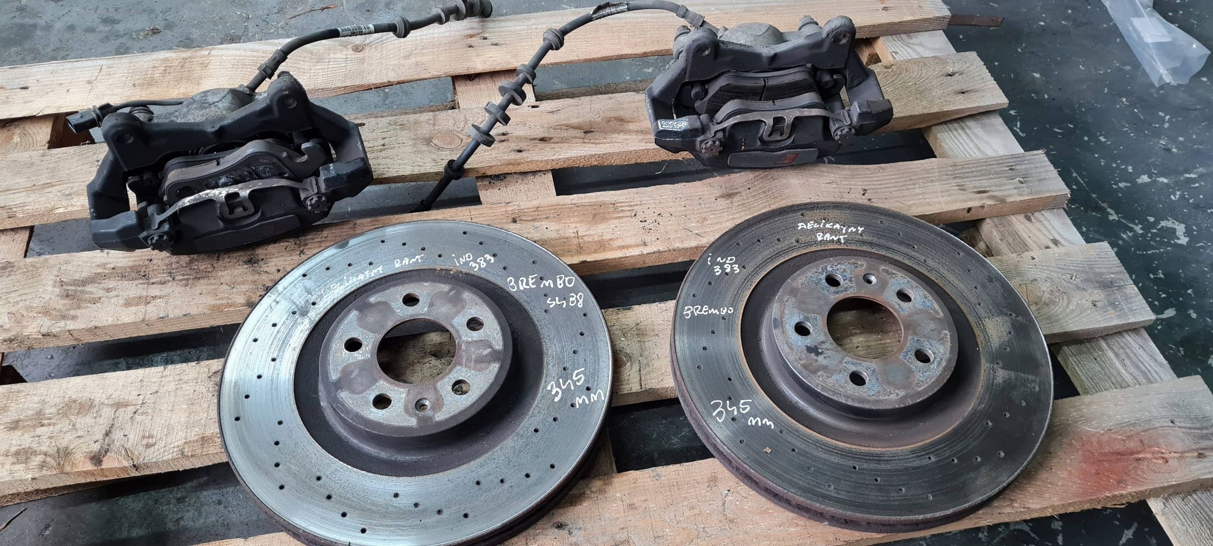 S4 B8 A4 discs disc BREMBO calipers brake 345MM S5 8T A5