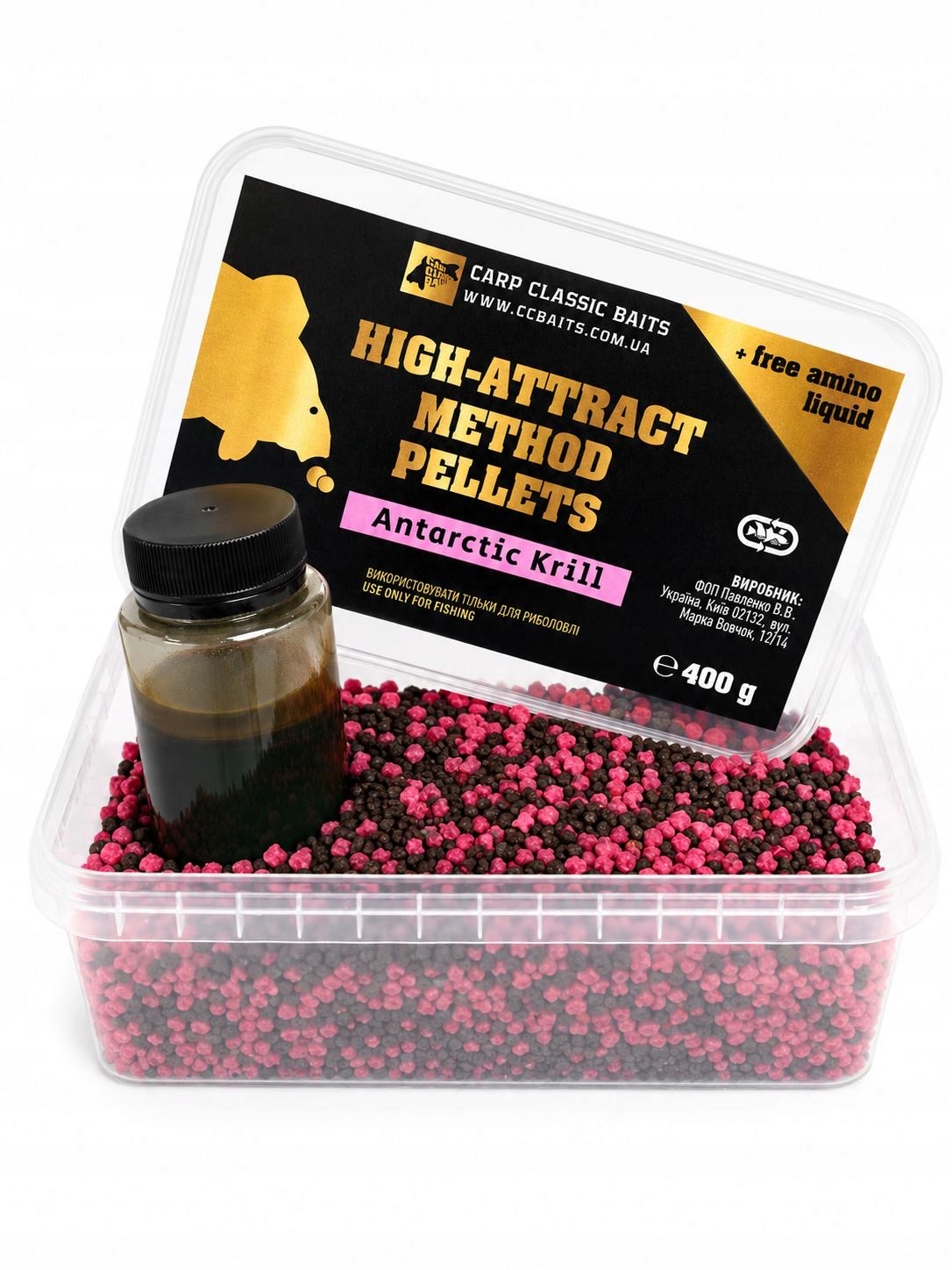 Method Pellets Carp Classic Baits 400g Liquid Antarctic Krill