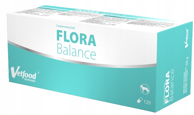 Vetfood Flora Balance kapsułki dla psa i kota 120 kaps.