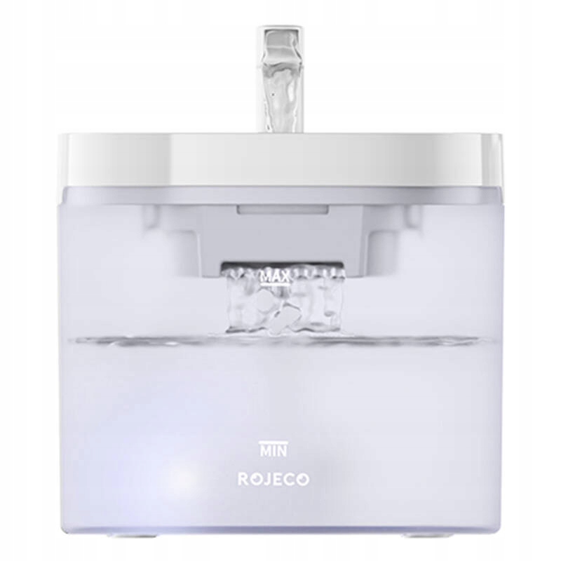 Levně Fontána pro zvířata Rojeco 1,5L – napáječka s Usb filtrem, tichá, béžová