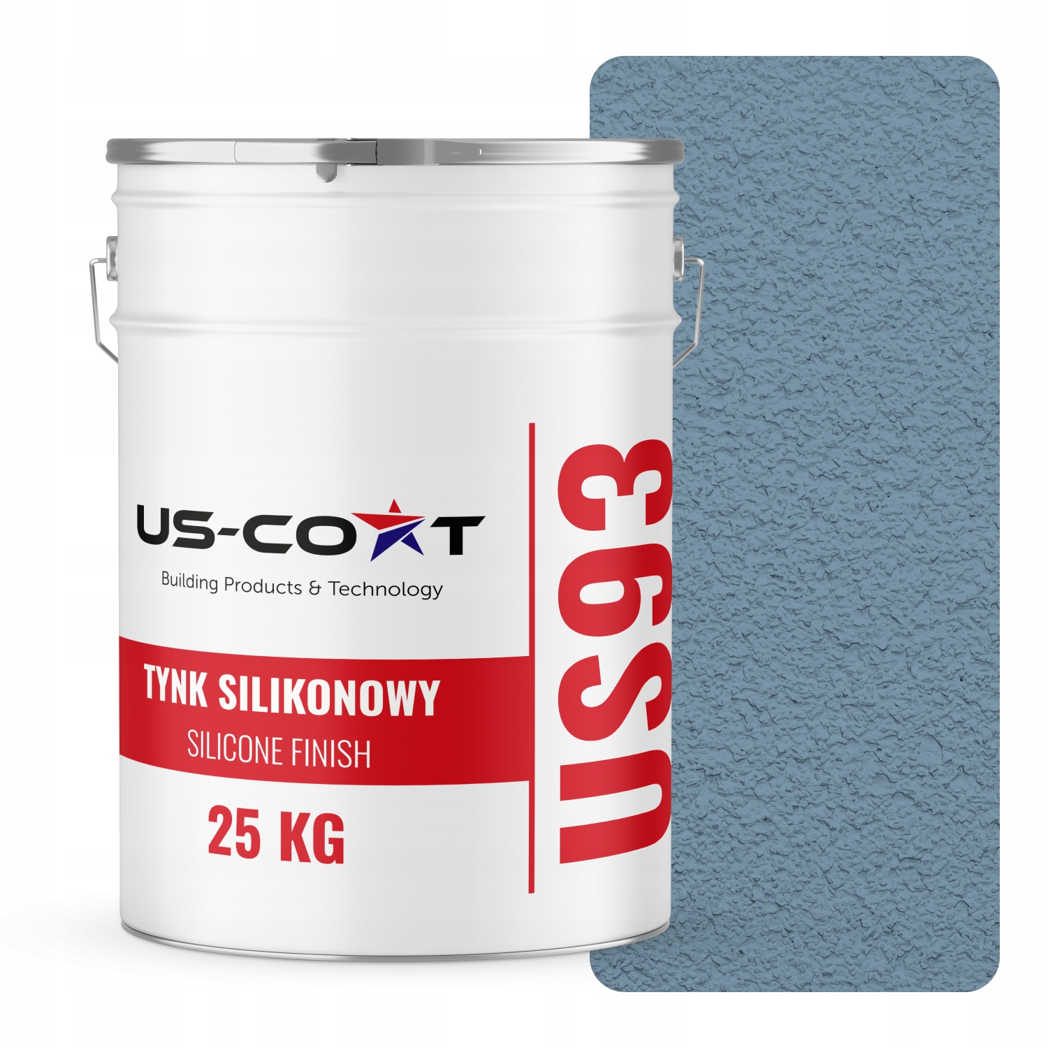 Silikónová Fasádna Omietka Modrá F126 25KG Baranek Granulácia 3.0 mm