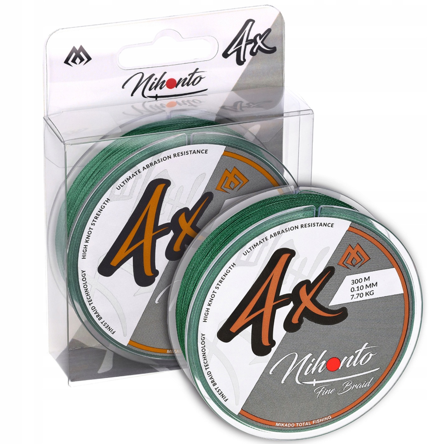 Plecionka Mikado Nihonto Fine Braid Green 0,18 mm x 300 m