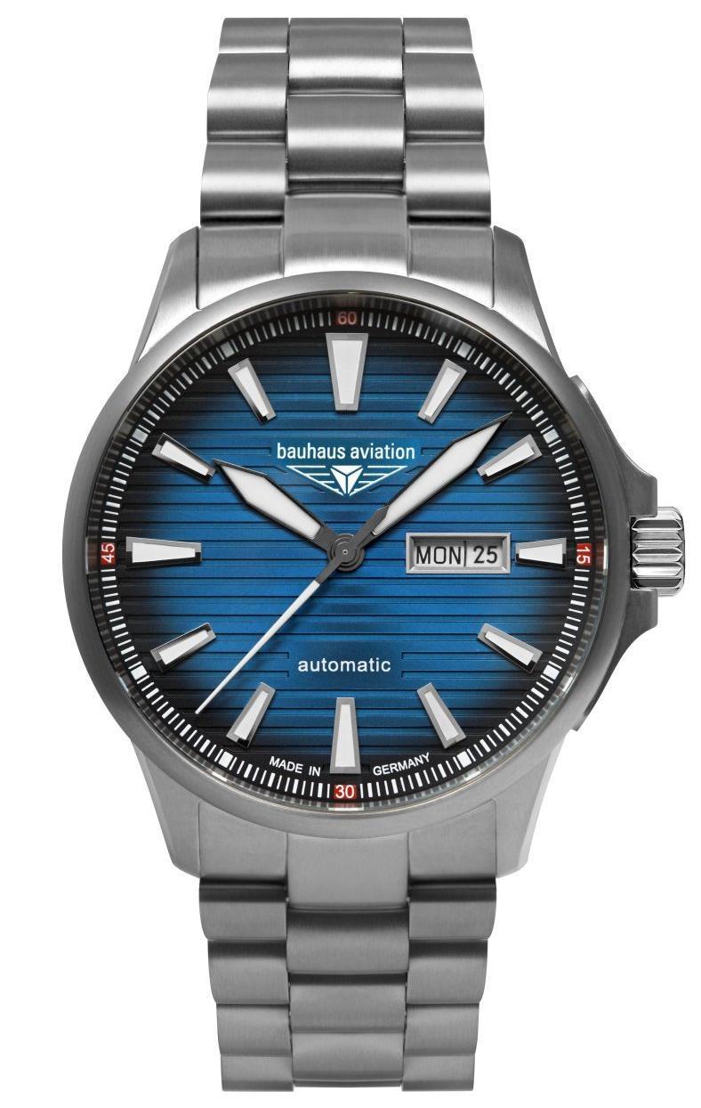 Nové Originální Pánské Hodinky Bauhaus 2862M-3 Aviation Titanium Automatic
