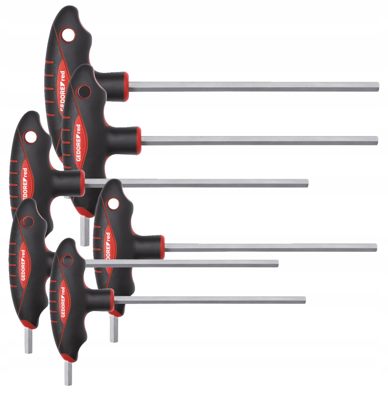 Imbusové klíče Hex s rukojetí T 2C komplet 2.5-8 mm Gedore