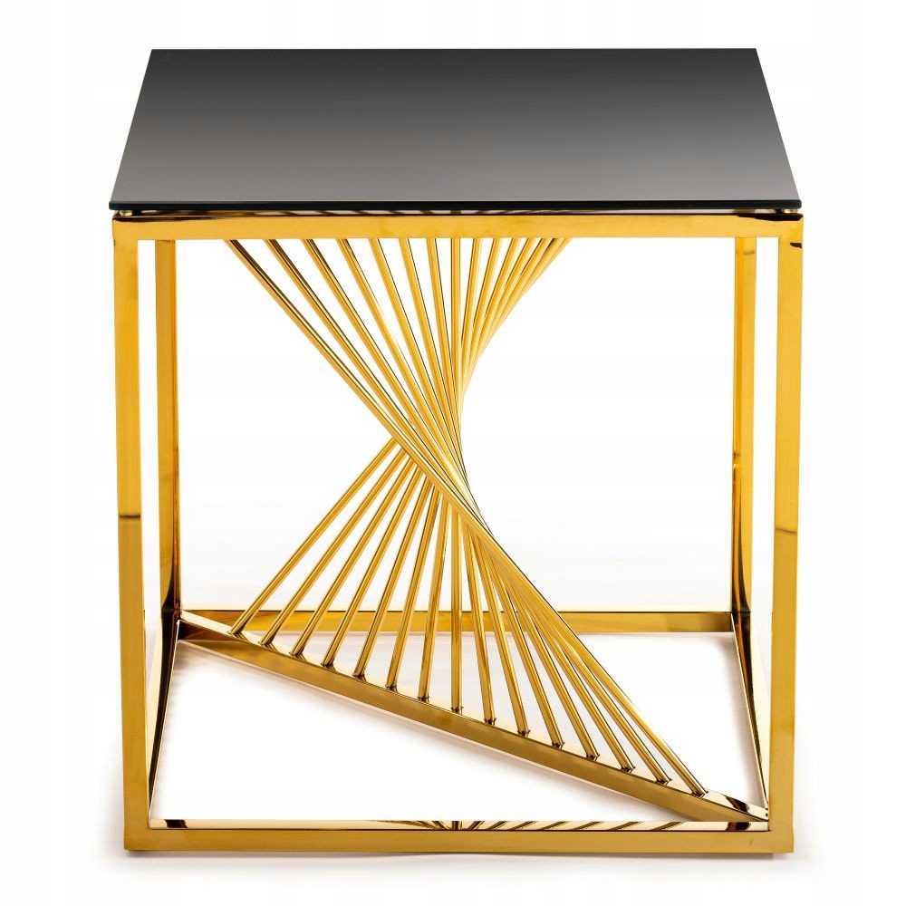 

Gustowny stolik kawowy szafka nocna złota glamour