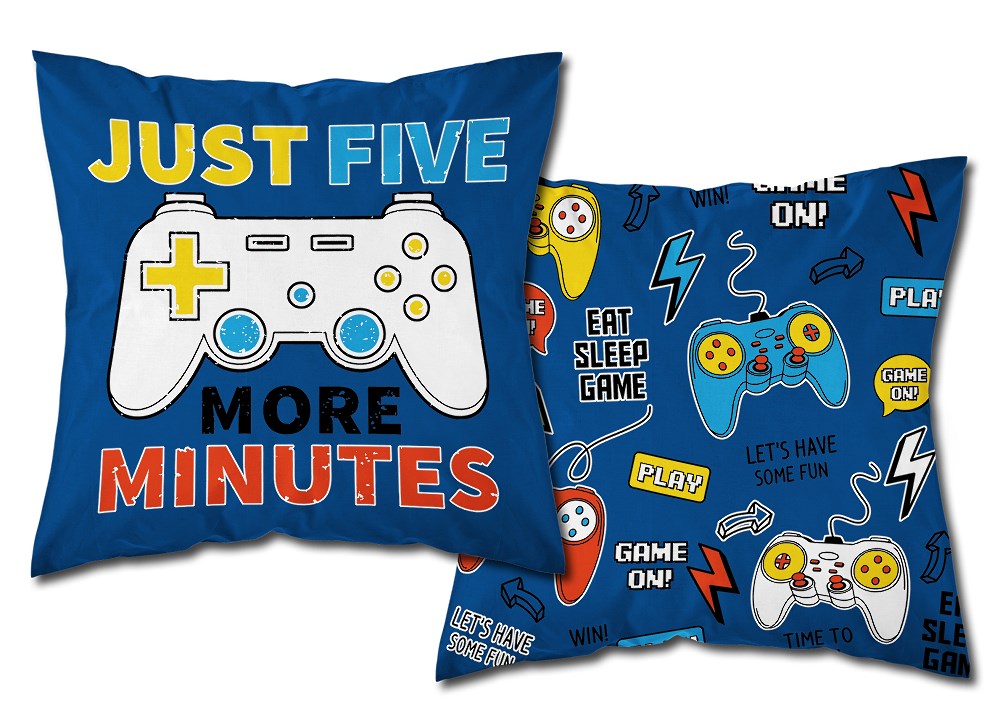 

Poszewka świecąca w ciemności 40x40 game over pady