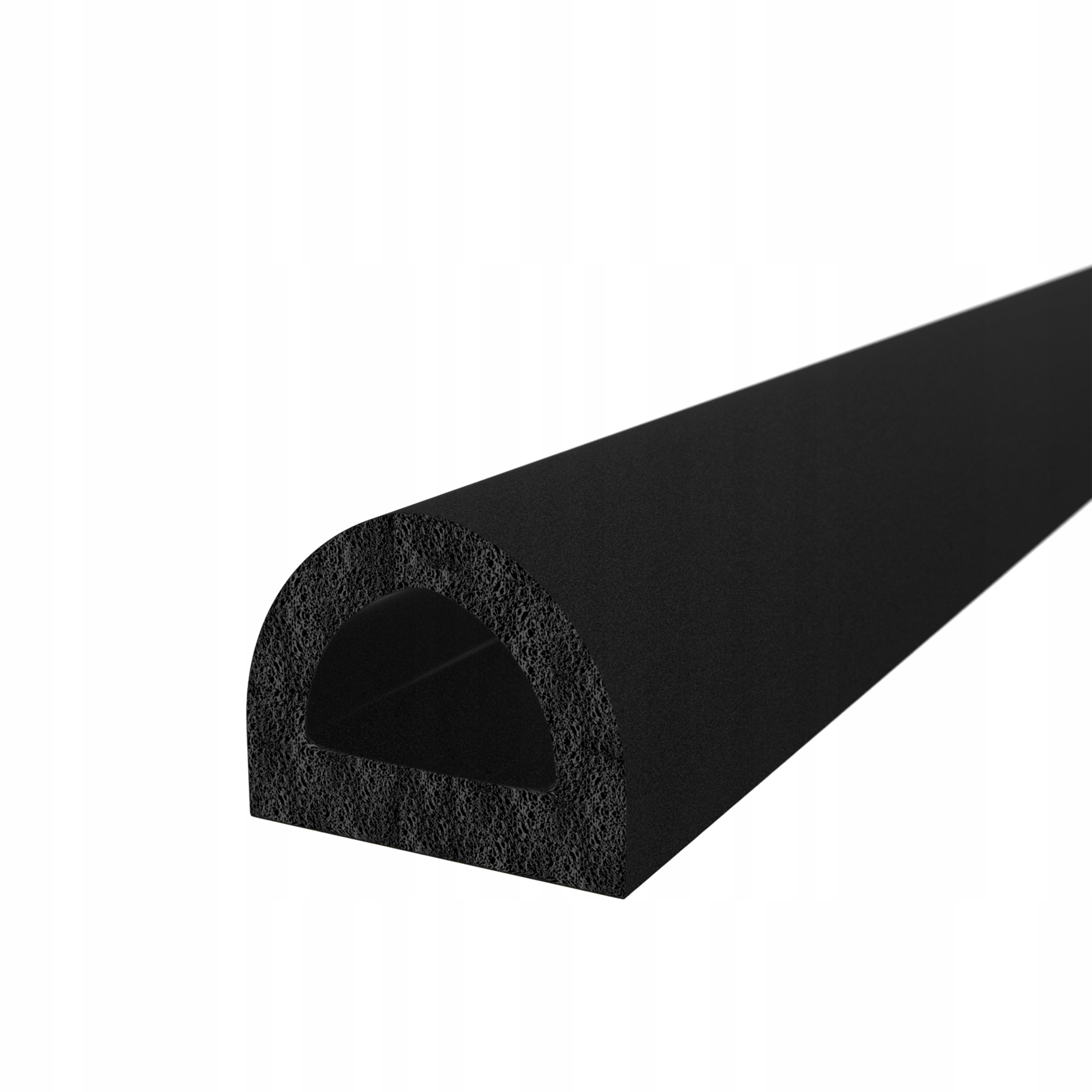 Samolepiace Tesnenie na dvere okien 21x15 Čierna Profil D 25 m