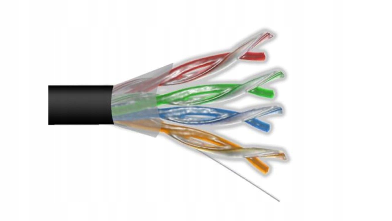 Przewód UTP5 drut Cca żel 305m Maxcable