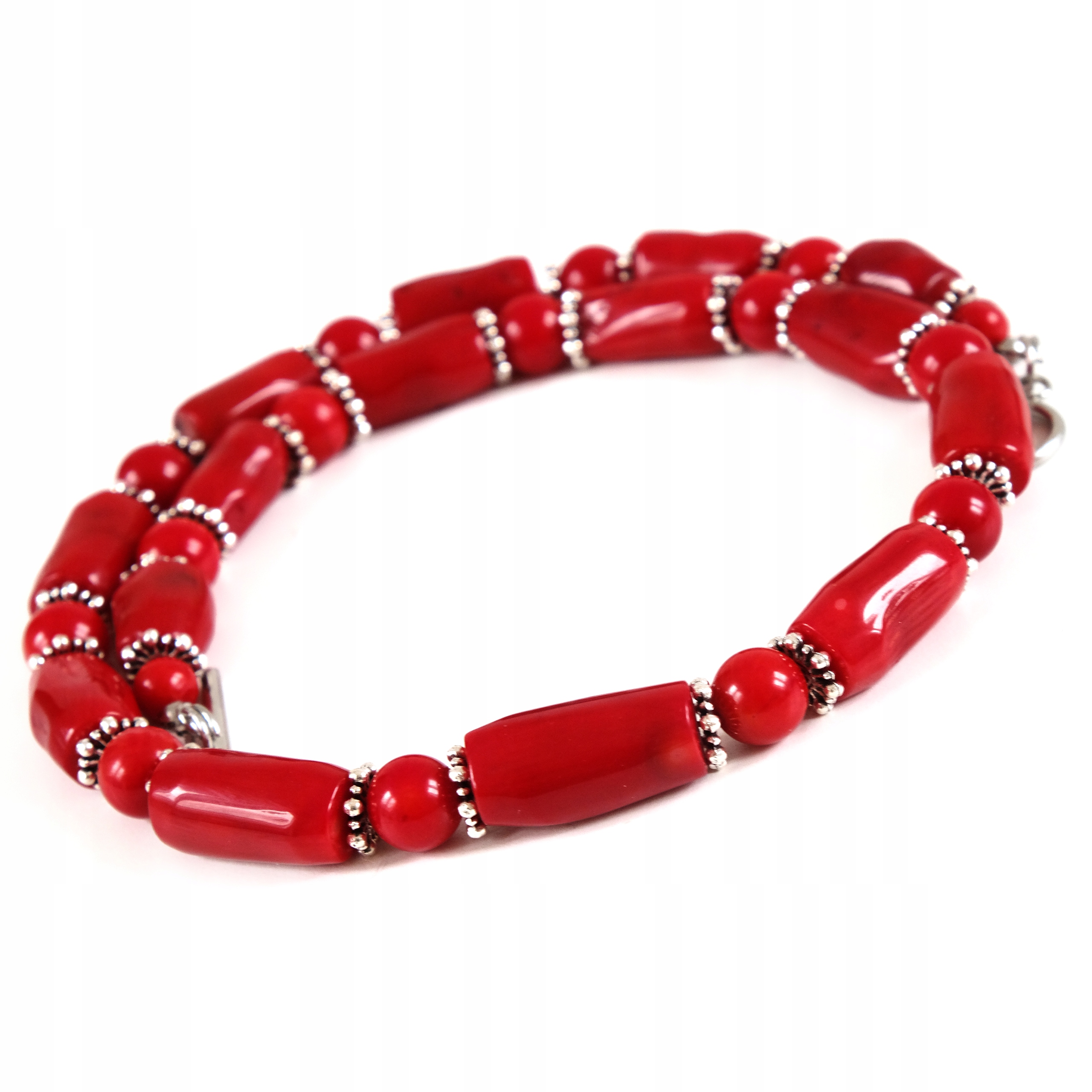 Skutečné korále Červený náhrdelník Přírodní Dárek k 35. výročí svatby