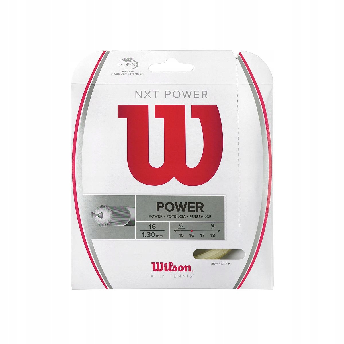 Tenisový výplet Wilson Nxt Power Přírodní 1,30 mm 12 m