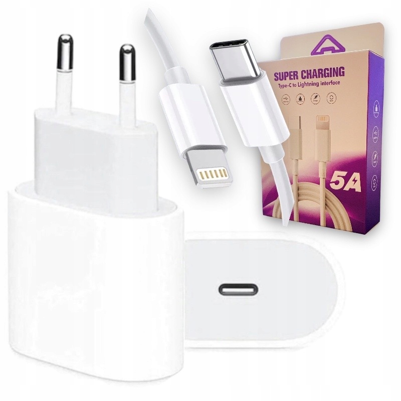 

Szybka Ładowarka 20W Usb C Do Iphone Kabel 1M