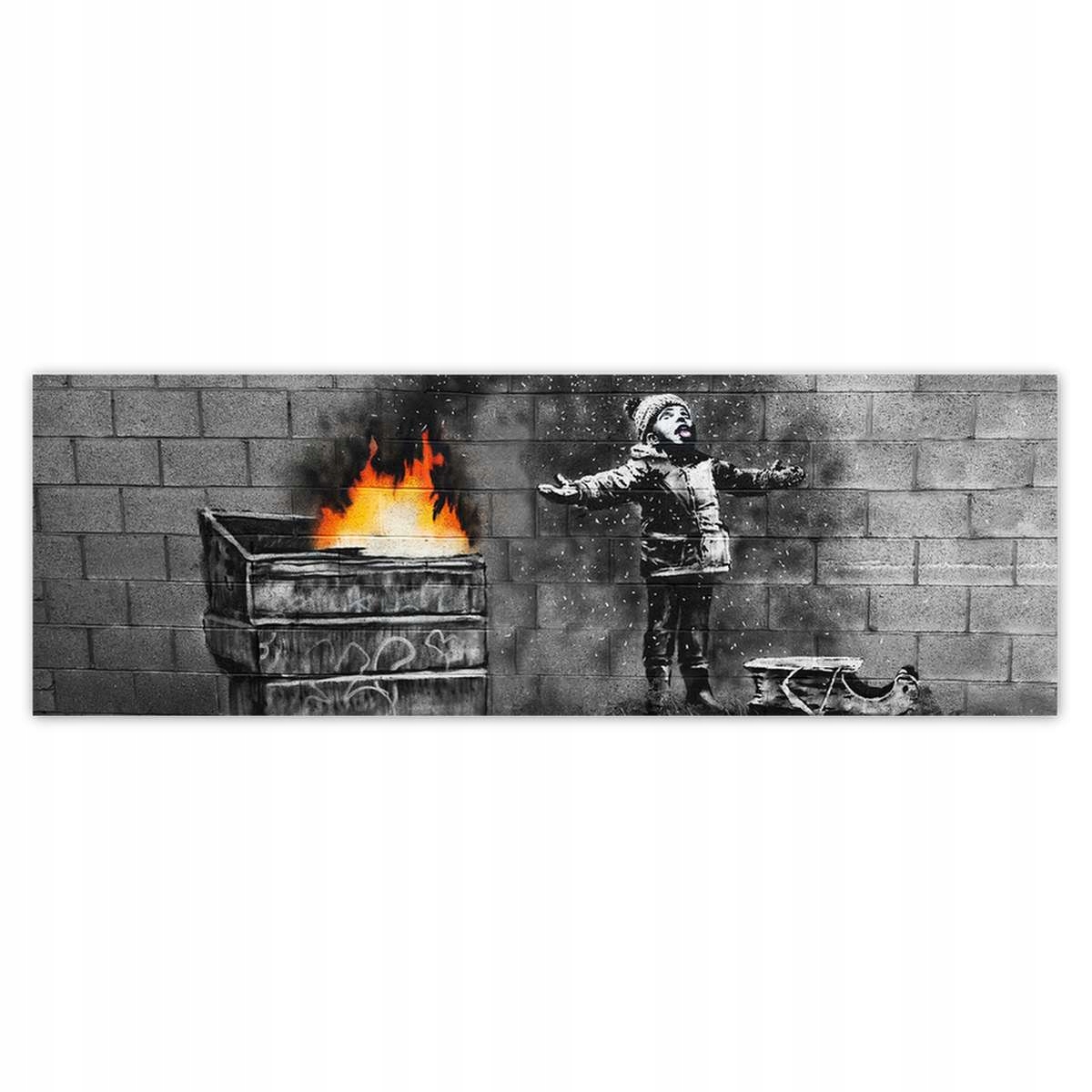 Fototapety 312x104 Banksy Sníh Smog