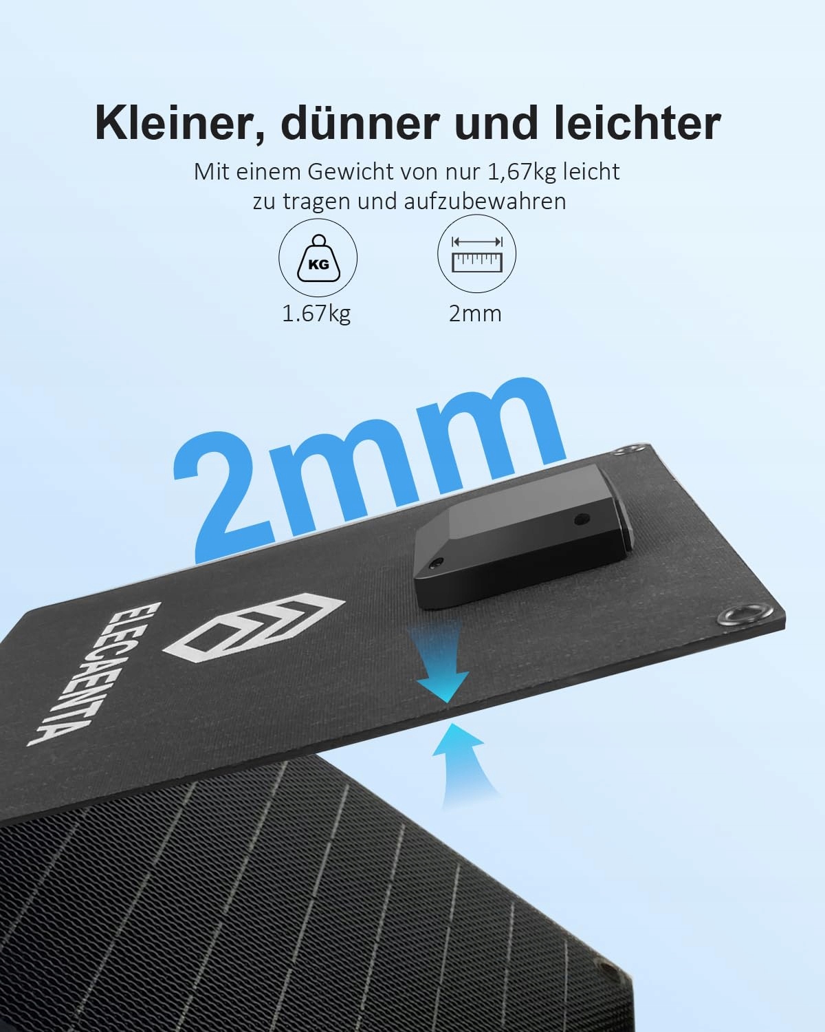 ELECAENTA 60W Przenośna Ładowarka Słoneczna Składana IP68 — miniatura 3