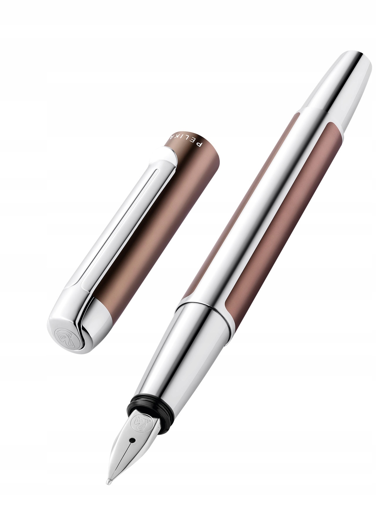 Pióro wieczne srebrno-mokka stalówka B Pura P40 Pelikan