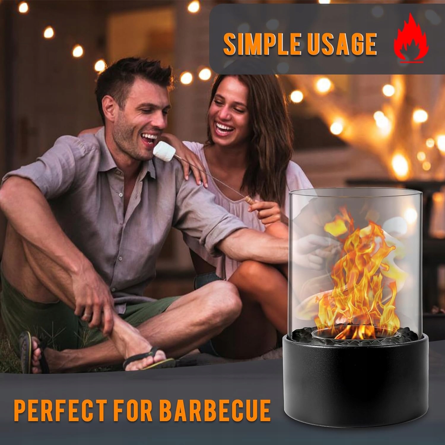 ПОРТАТИВНИЙ НАСТІЛЬНИЙ КАМІН ДЛЯ ПОБАЧЕННЯ НА ВЕЧІР НА РІЗДВЯНИЙ ВЕЧІР Висота 20 см