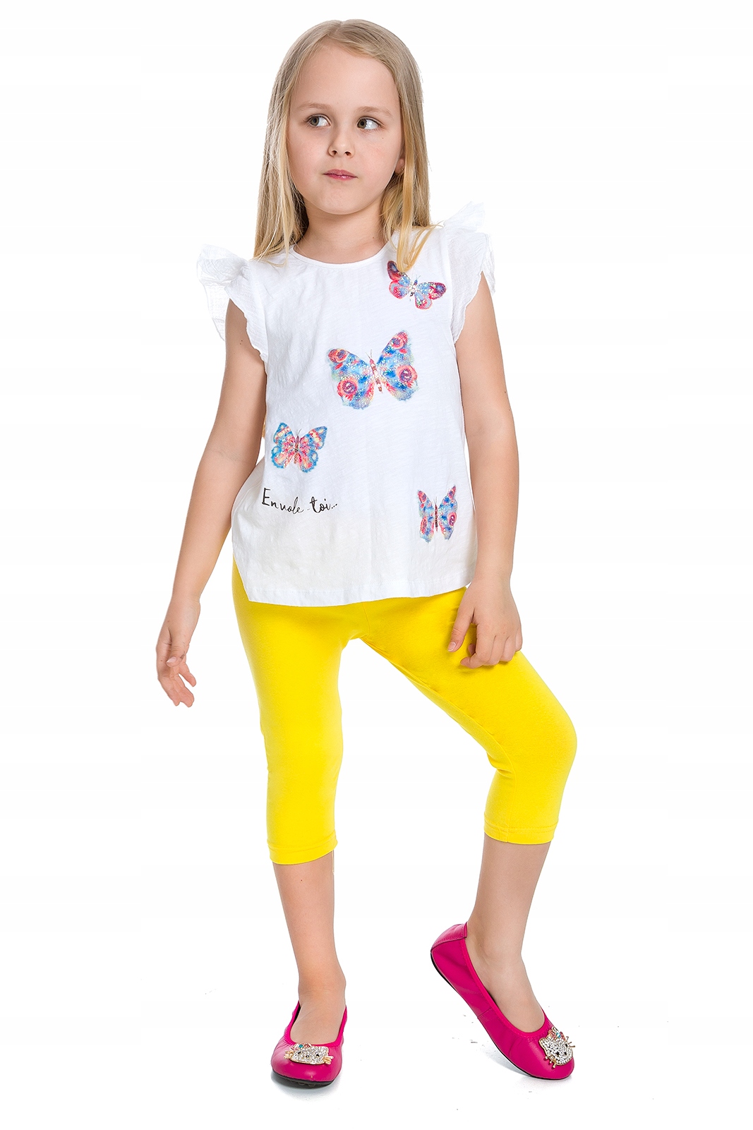 

Dziecięce Legginsy 3/4 Bawełniane Spodnie Lato