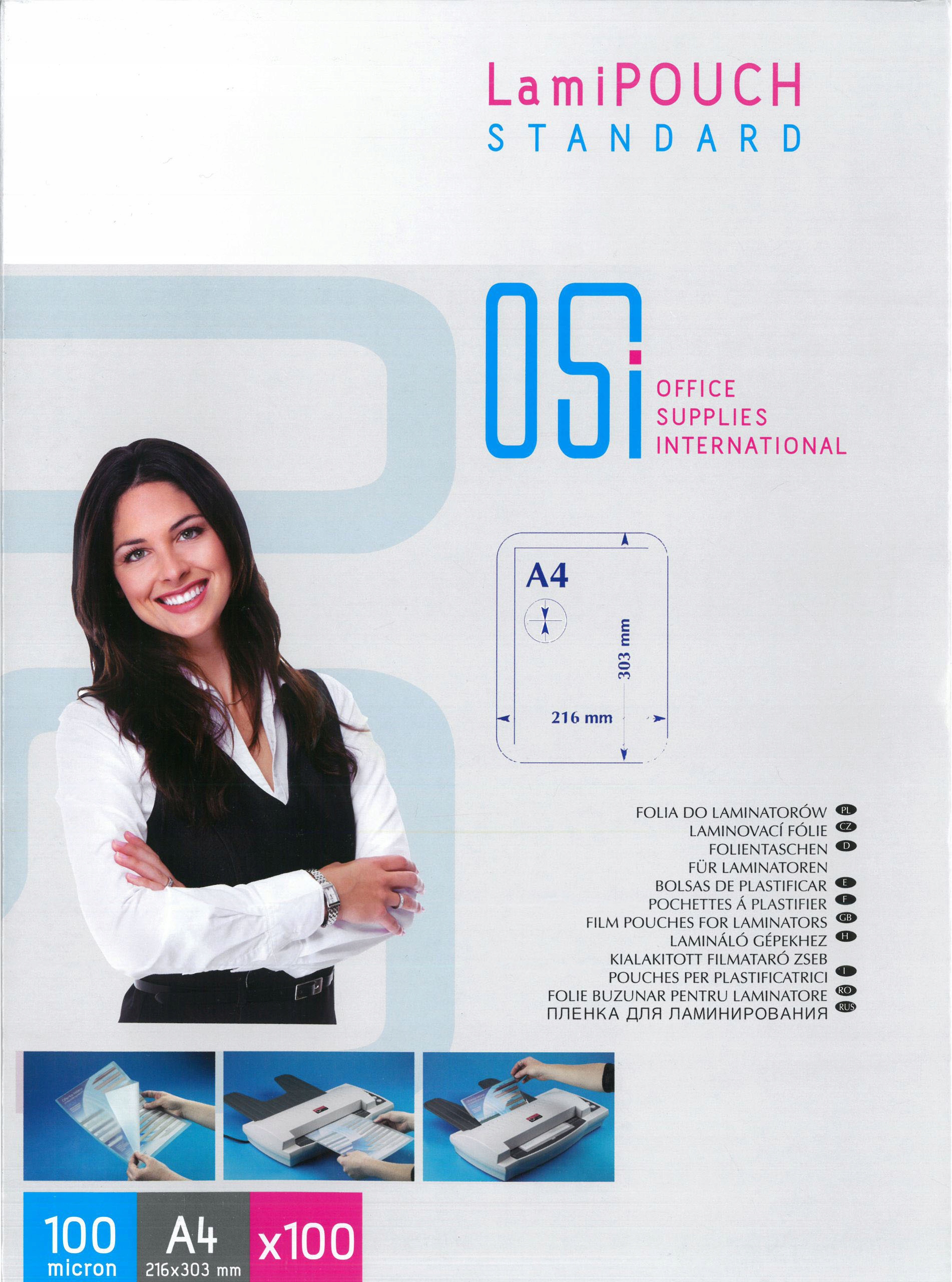 

Folia do laminowania Opus LamiPouch A4 100mic