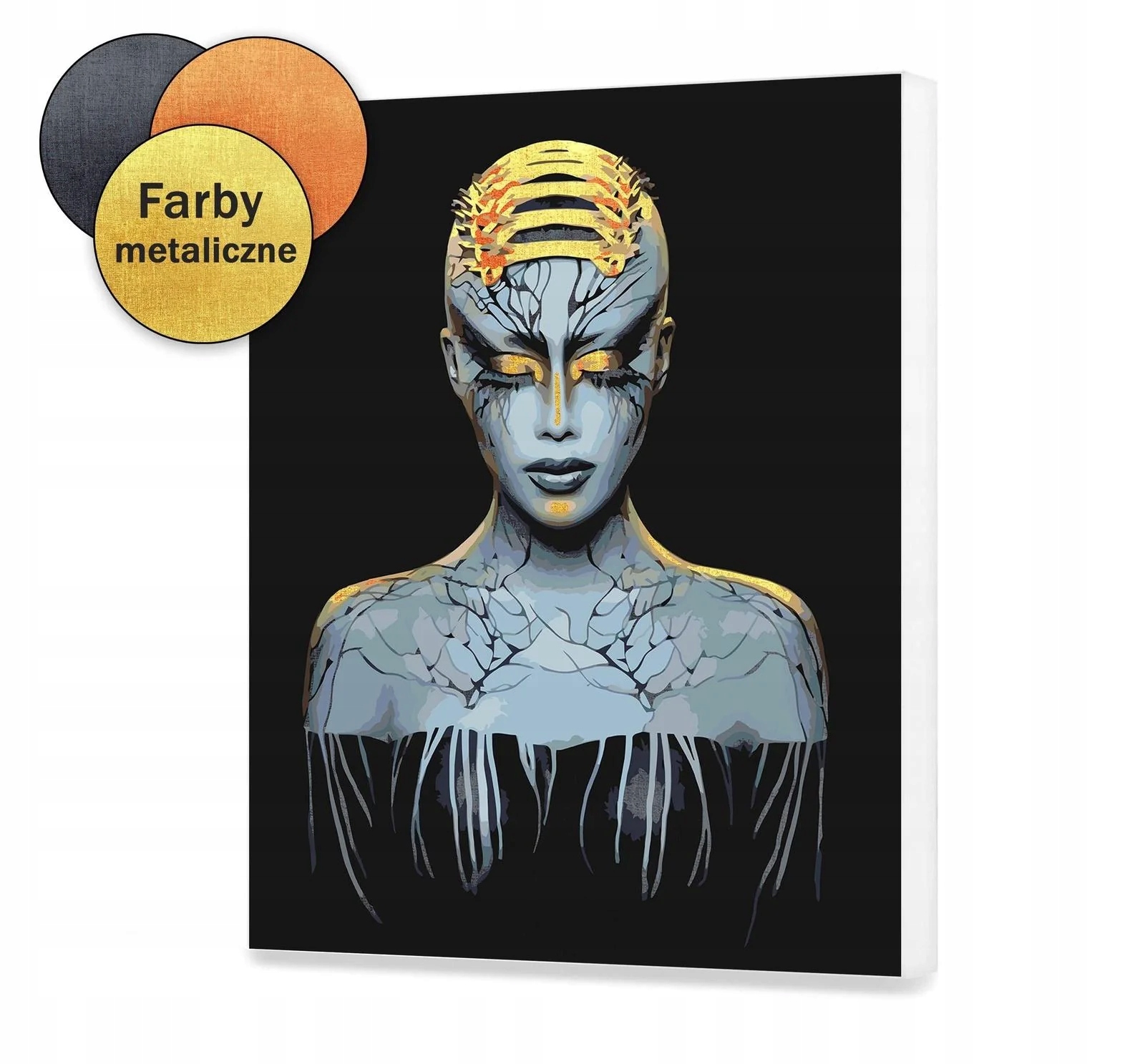 Umělecká dívka Sada pro malování s čísly 40x50