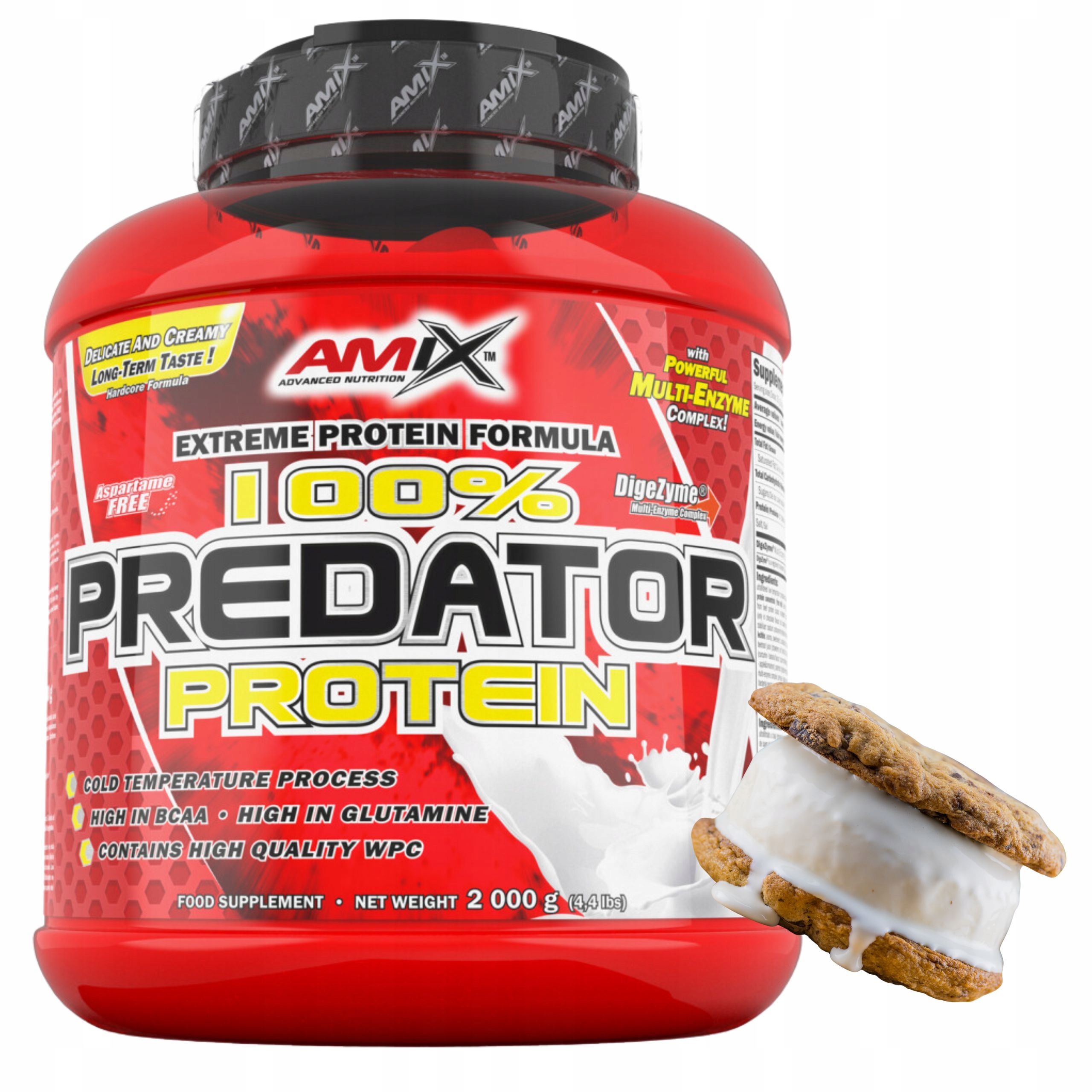 Proteinové sušenky s krémem Protein Koncentrát Wpc Trávicí Enzymy