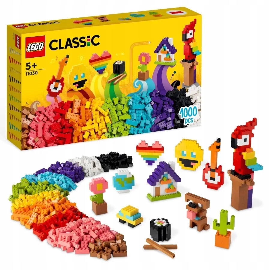LEGO Classic Sterta klocków Duży Zestaw 1000 El. 11030