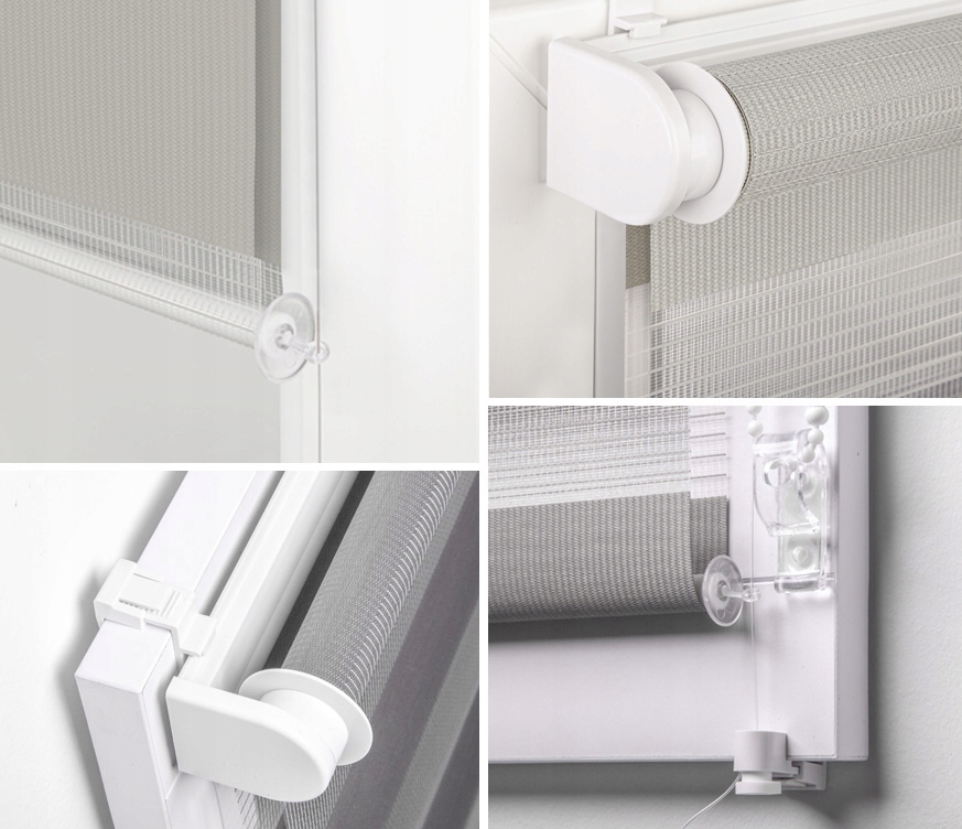 ROLETA NOC DZIEŃ 51X140CM WYMIAR LÓD Wzór gładki