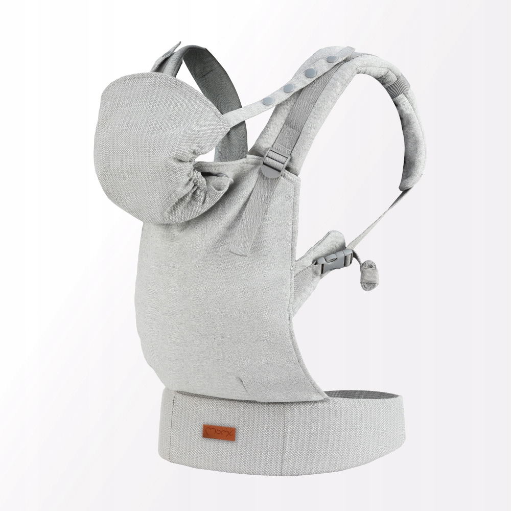 OUTLET MoMi COLLET NOSIDEŁKO DLA DZIECKA - dwie pozycje, kaptur - szare Kod producenta NOSI00003-OUTL