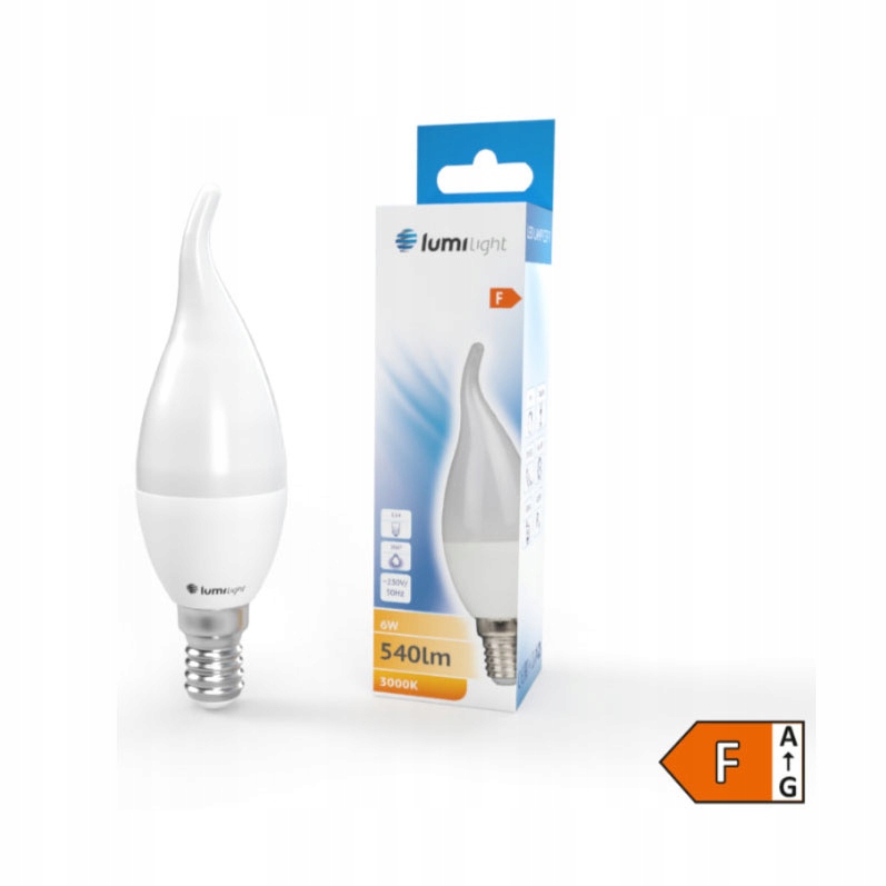 

Żarówka Led E14 6W 520LM C37-T Płomyk Barwa Ciepła