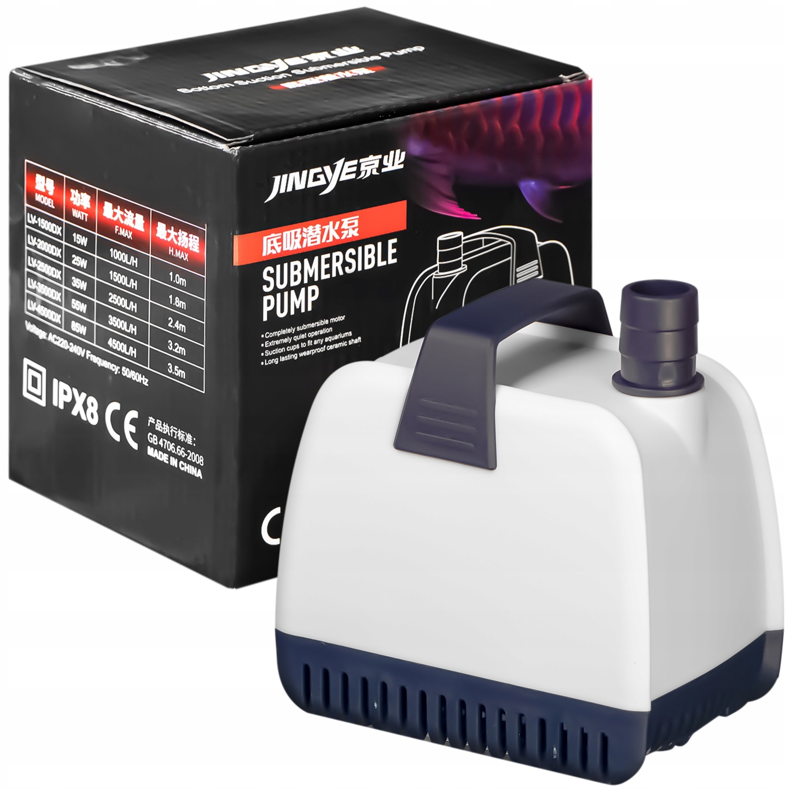 Ponorné Čerpadlo Pro Čerpání Vody, Univerzální, Ekonomické, 4500 L/h