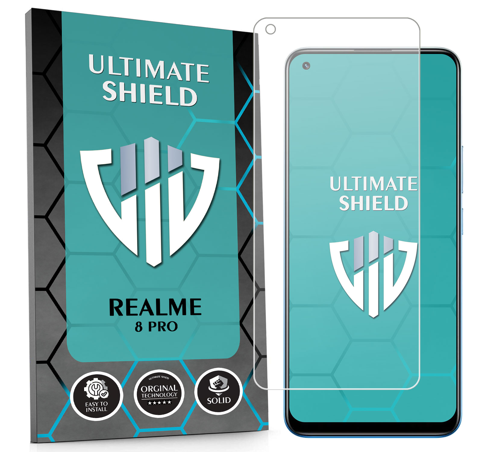 Sklo 3x Displej 7x Fotoaparát Objektiv Rychlé Pro Realme 8 Pro Kvalita