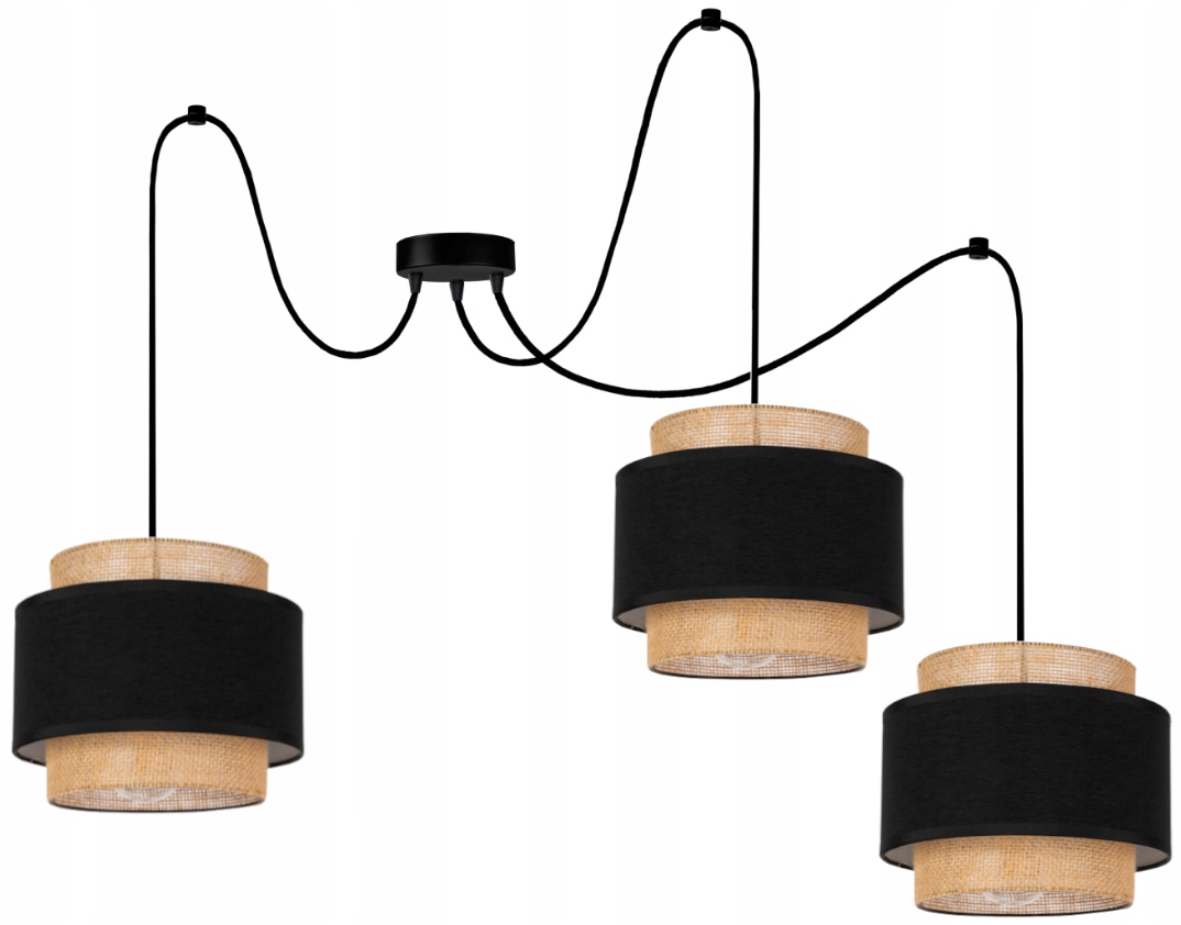 

Lampa Wisząca Sufitowa Żyrandol Abażur Nowoczesna