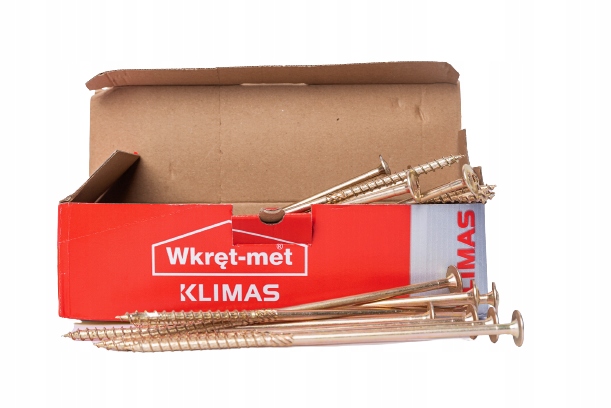 WKRĘTY CIESIELSKIE DO DREWNA TALERZOWE TORX 8x280