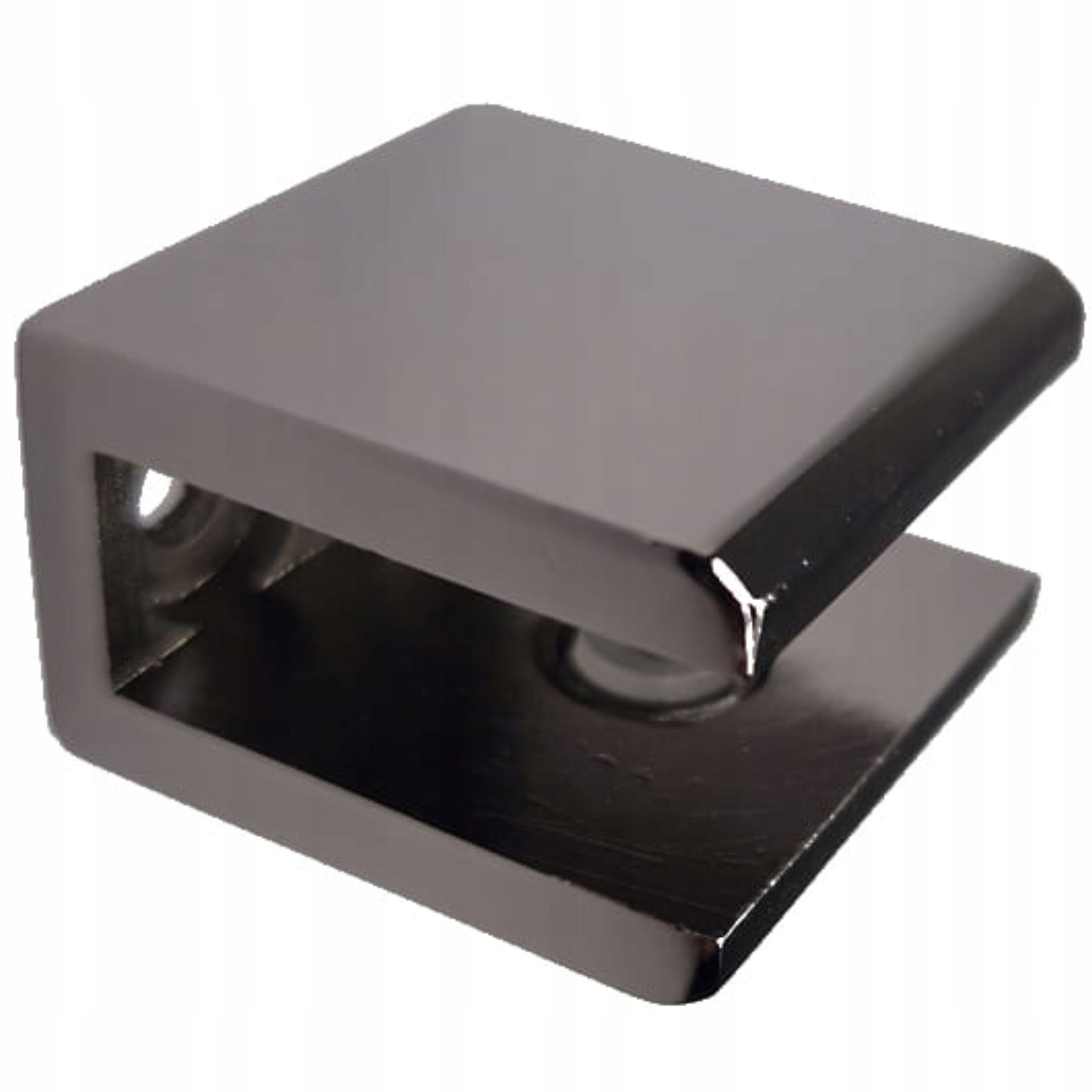 CZARNY CHROM POŁYSK UCHWYTY PÓŁEK SZKLANYCH PLEXI