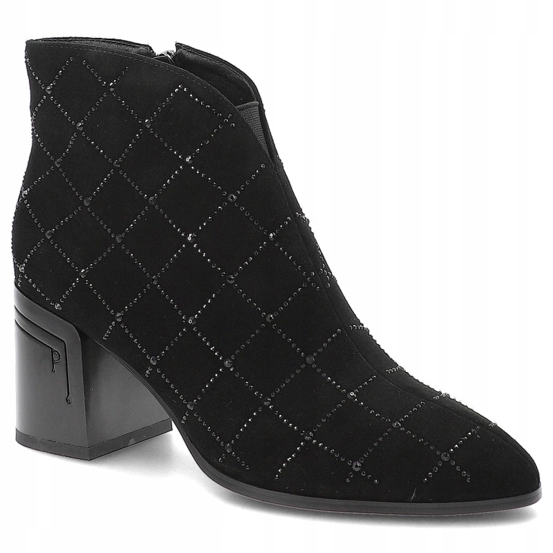 Černé Kotníkové Boty S.Barski Elegantní dámské boty