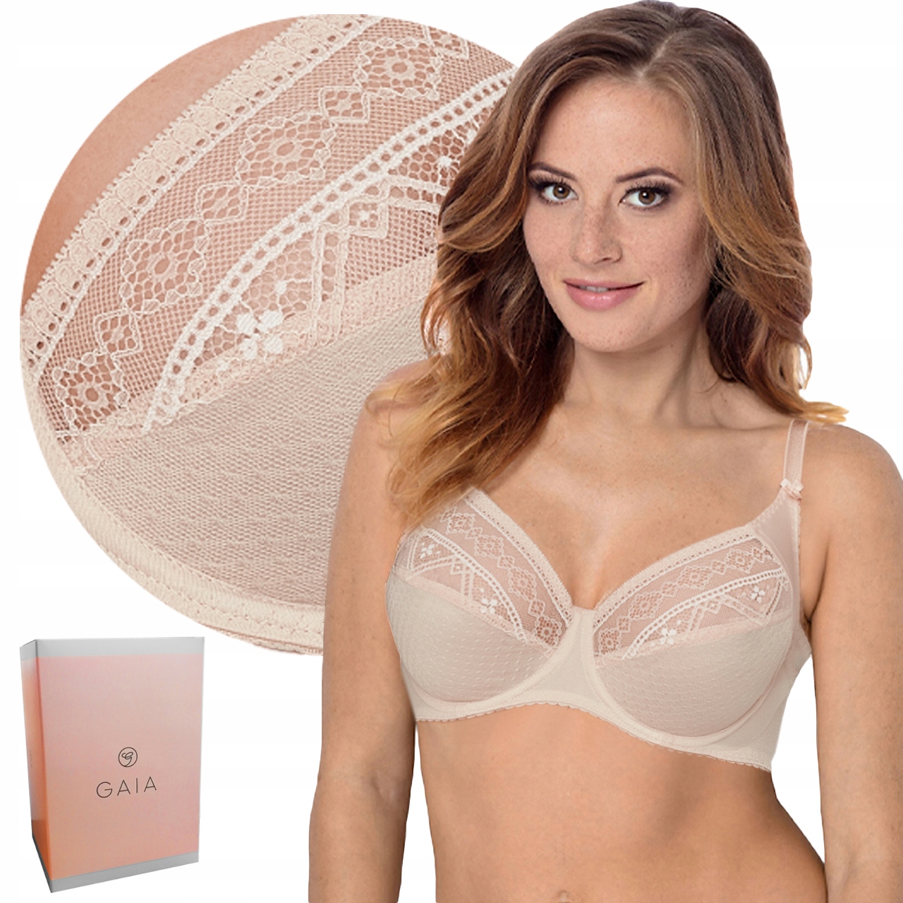 

Gaia Nancy 059 , biustonosz soft , Beżowy , 90E