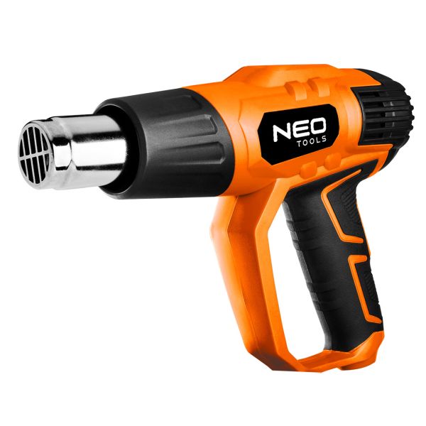 Neo Tools Horkovzdušná Pistole 2000 W, I: 50 °C, II: 70-600 °C, Kufr, Digitální Displej