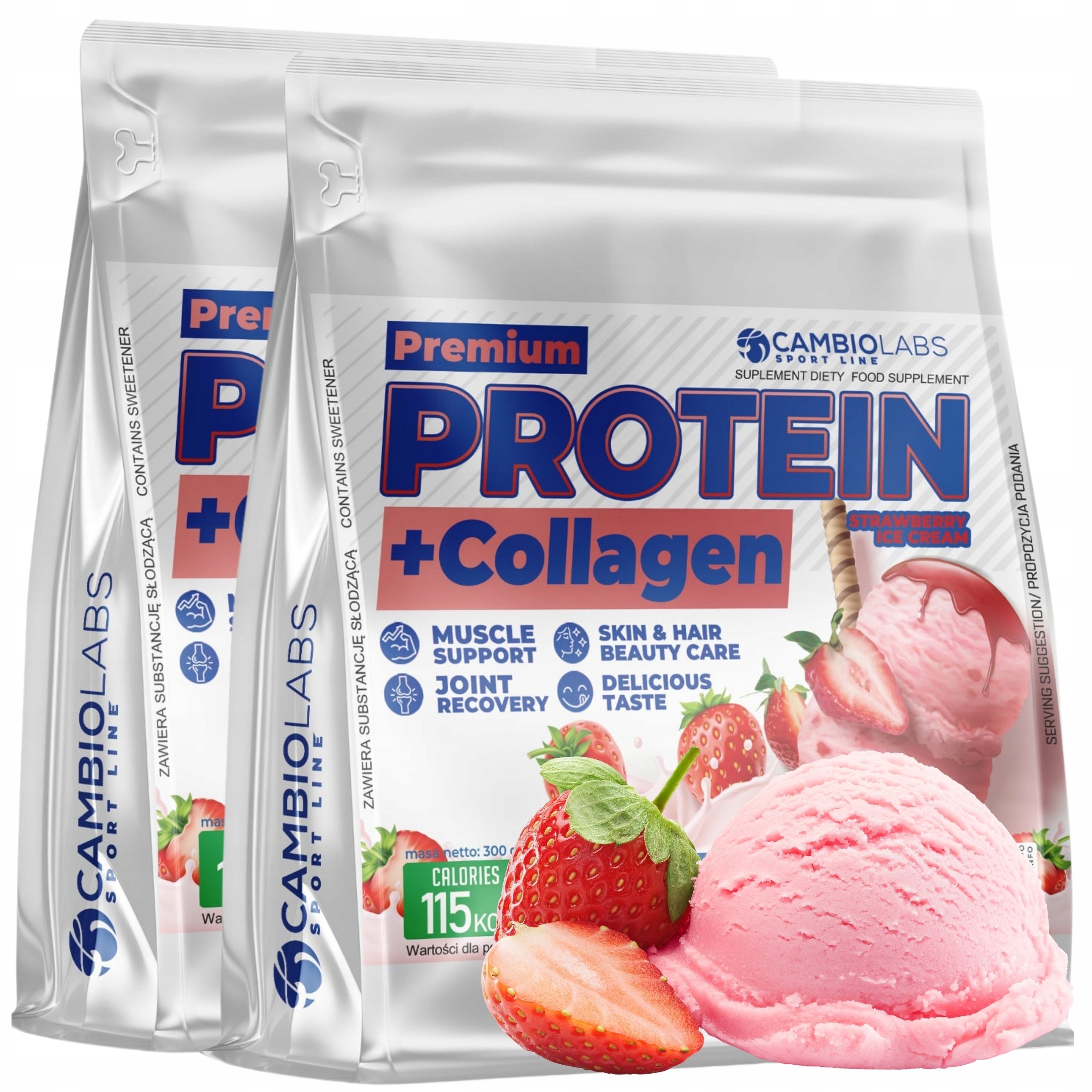 Kolagenová bílkovina pro ženy Collagen Protein Protein Wpc Jahoda