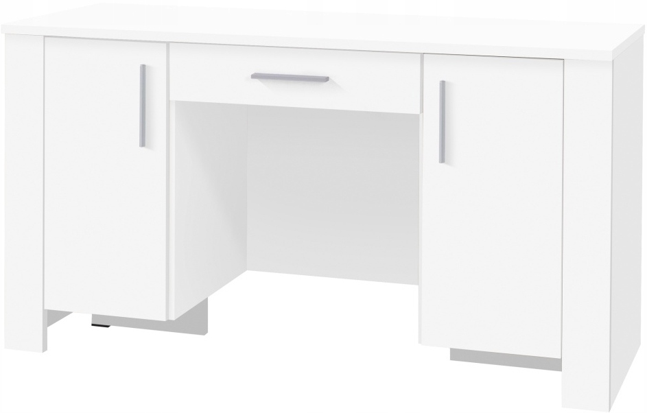 Biurko CEZAR 17A, Biurko 100cm, Białe Kolekcja Cezar