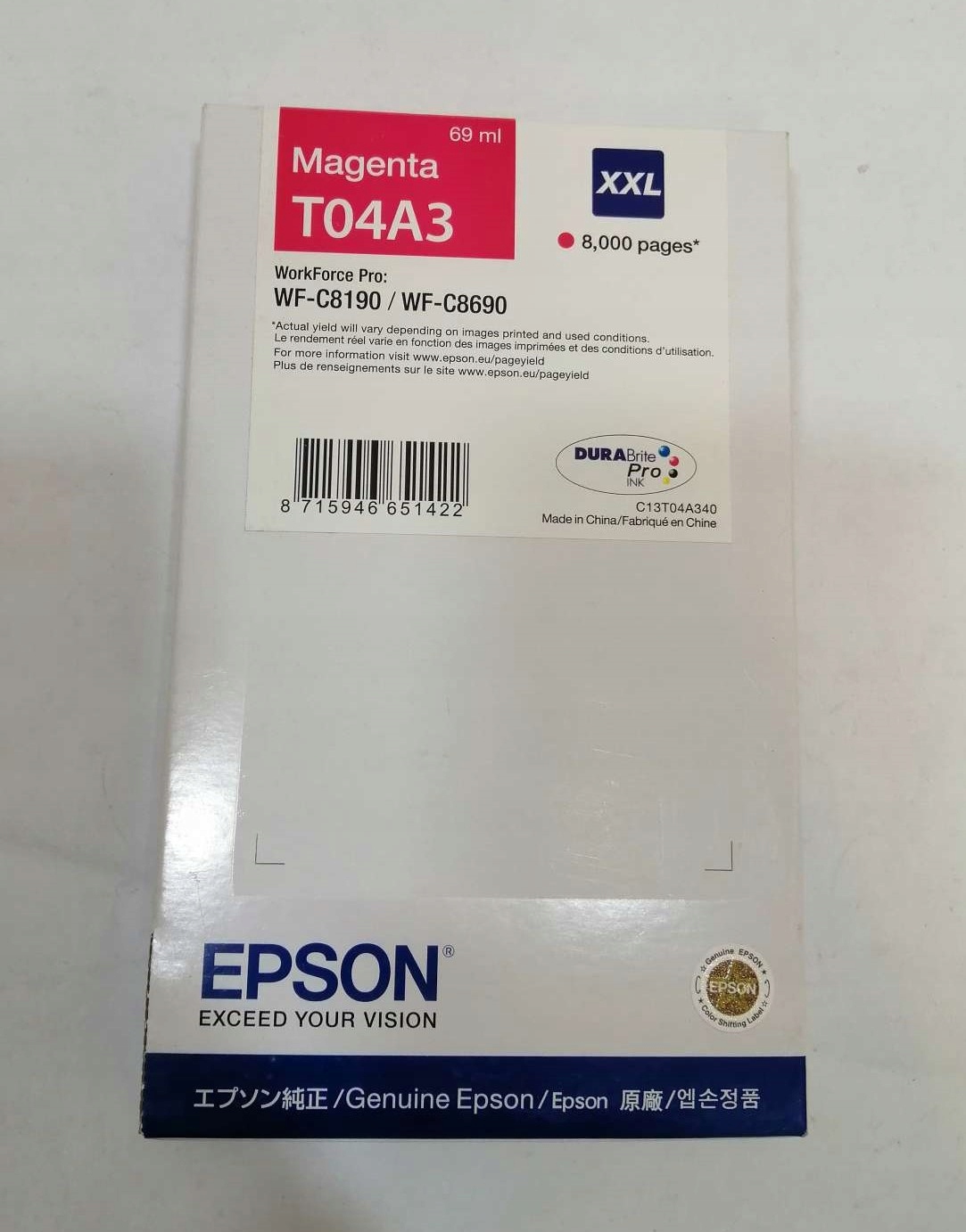 EPSON tusz T04A3 XXL C13T04A340 MAGENTA