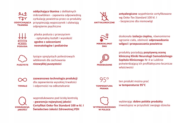 Podwójna kołdra dziecięca 100x135 + poduszka 40x60 Marka Poldaun