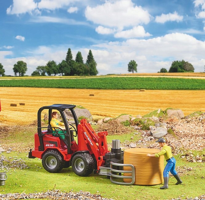 BRUDER 02192 Ładowarka Schaffer z akcesoriami Materiał guma plastik