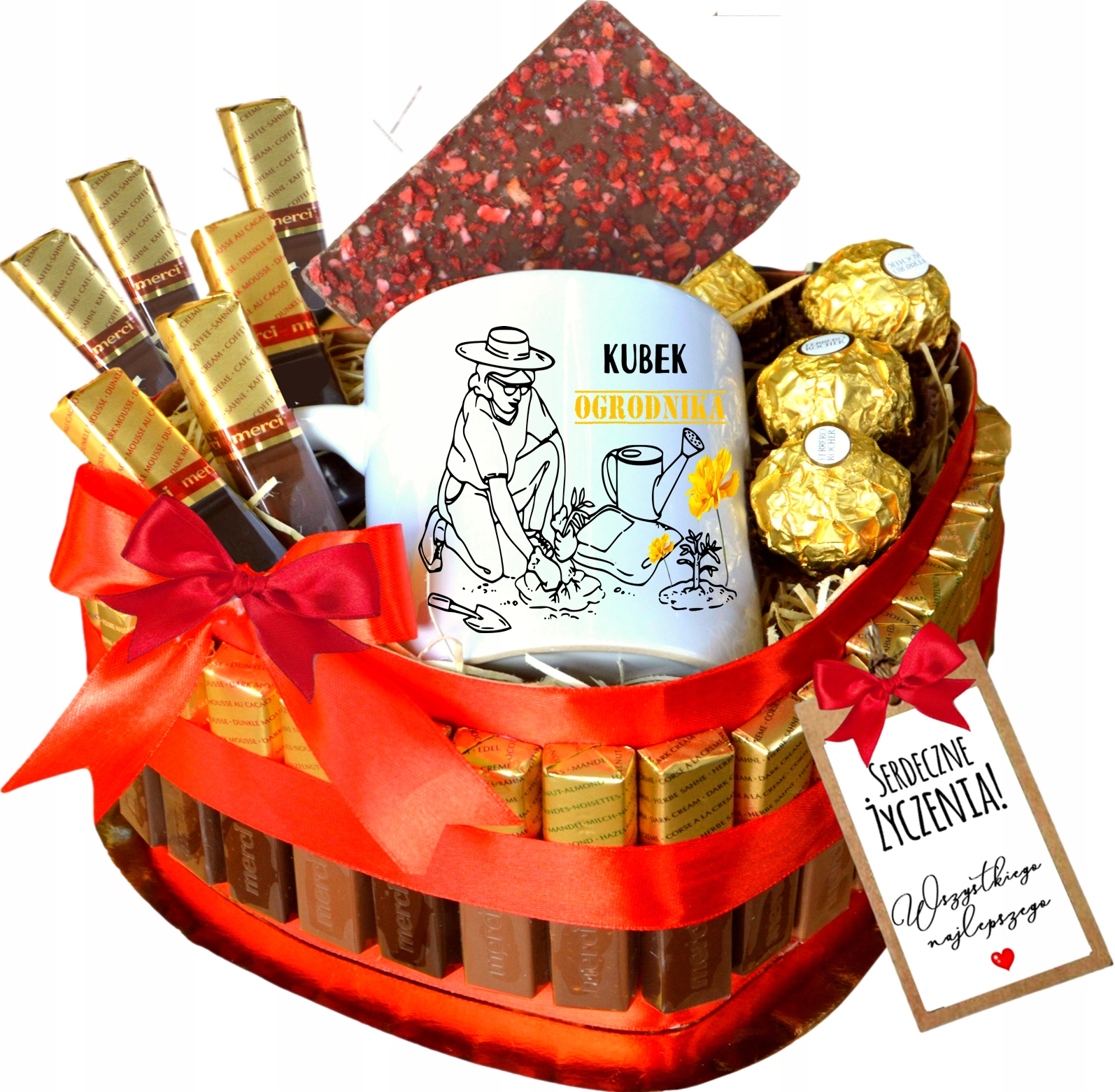 Levně Dort merci dárek pro Zahradníka Dělníka Hrnek