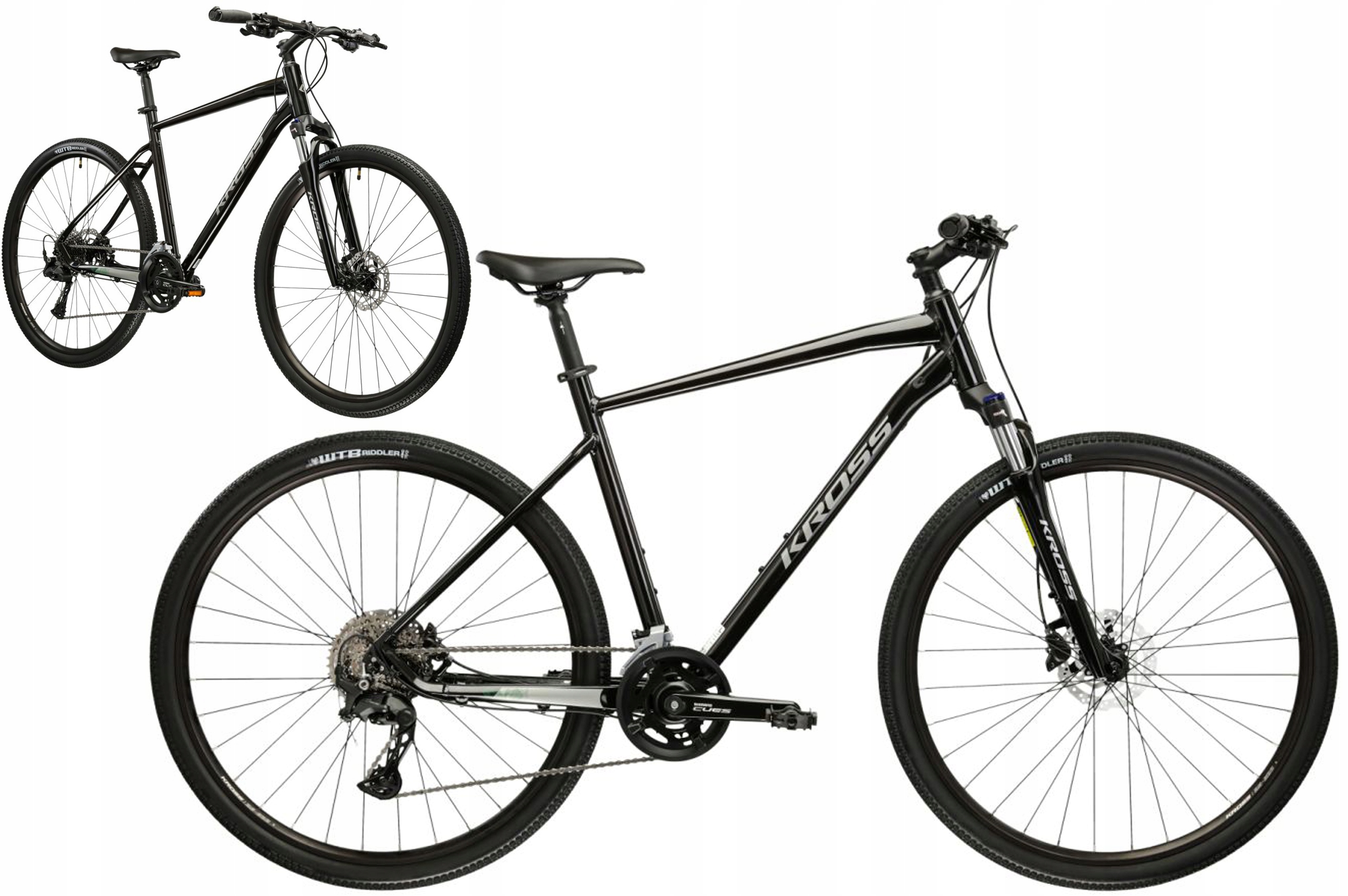 Rower crossowy 28" Kross Evado 7.0 rama M 19" czarny srebrny R25