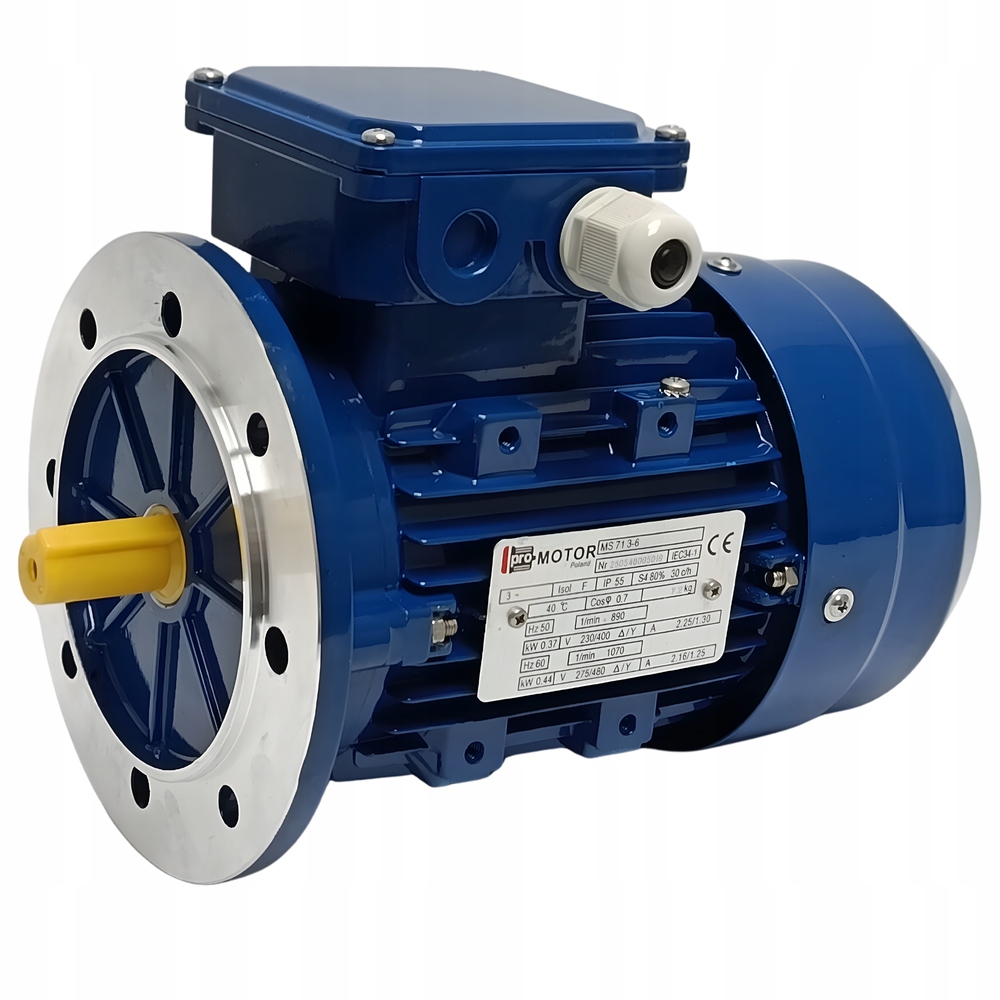 Silnik elektryczny trójfazowy 0,37 kW 890 obr min Ms 71 3-6 B5