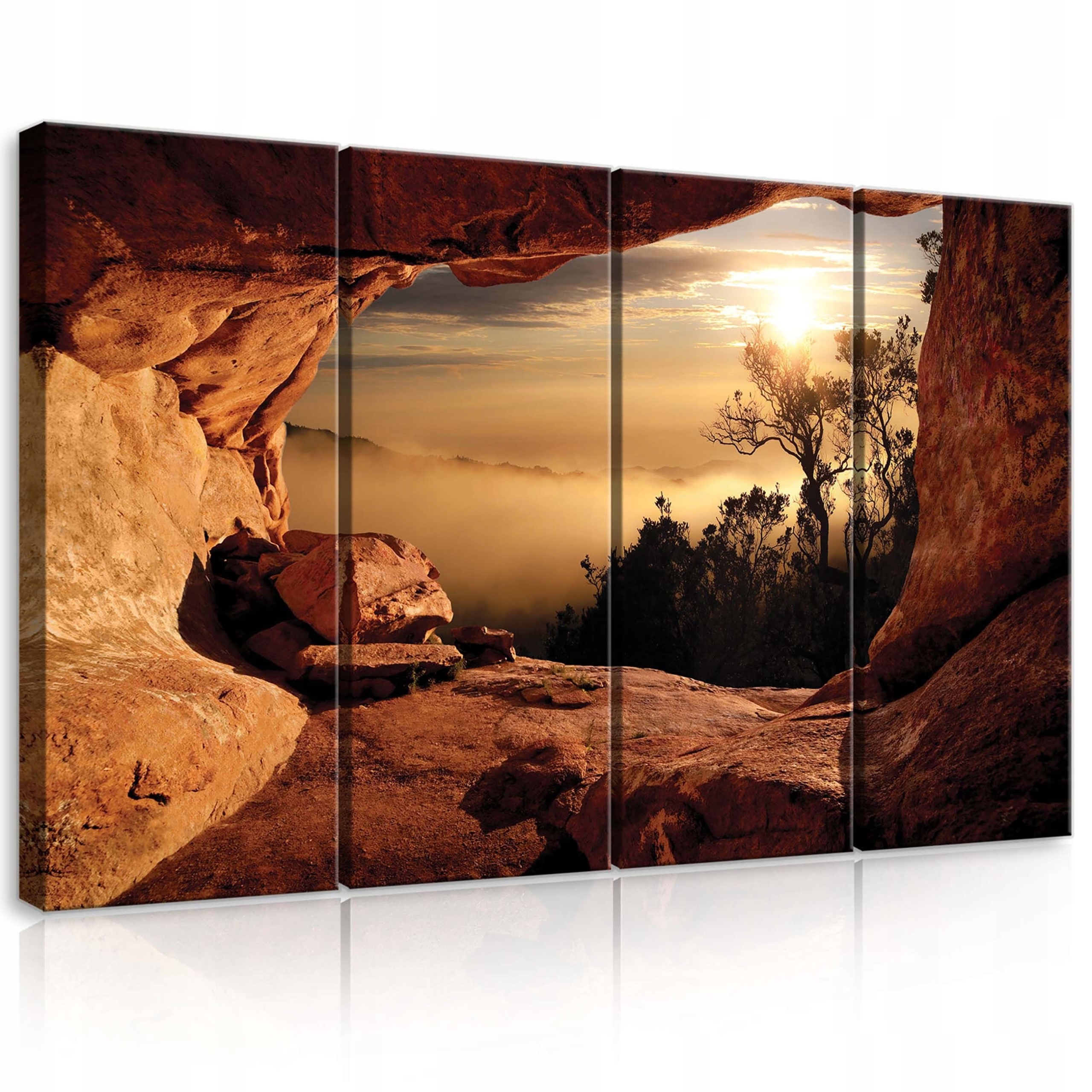 Obraz 120x80 Úsvit súmraku hory príroda krajina pokoj teplé svetlo módy