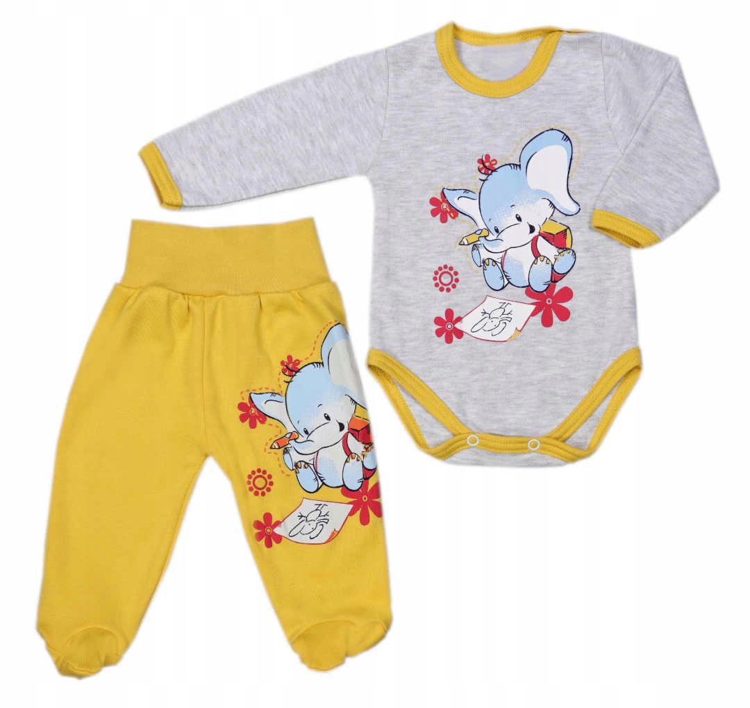 

Komplet niemowlęcy Półśpiochy i Body r.62 wyprawka