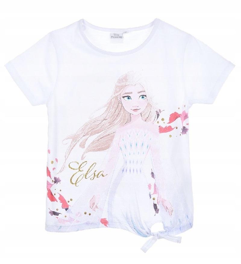 

Biała koszulka Elsa Kraina Lodu Frozen